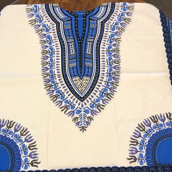 Big Mama Dakishi shirt blue/white one size NWOT - Picture 6 of 9